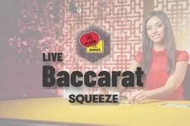 Enjoy Baccarat Squeeze by Evolution – logo hosted on naobet-casino.it