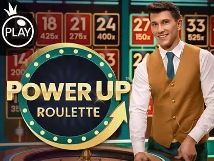 Power UP Roulette game by Pragmatic Play – logo hosted on NaoBet